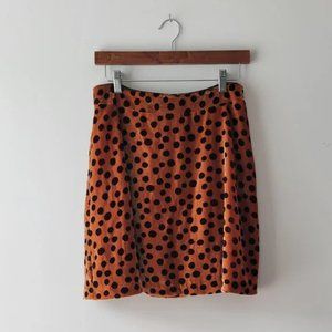 Madewell skirt cheetah like print cozy soft Viscose material size 4